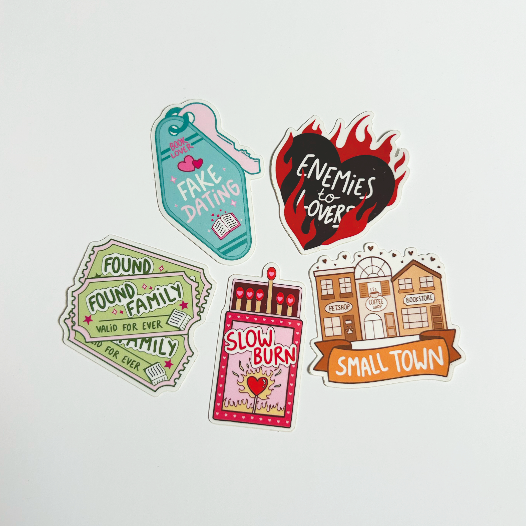 Lot de 5 stickers