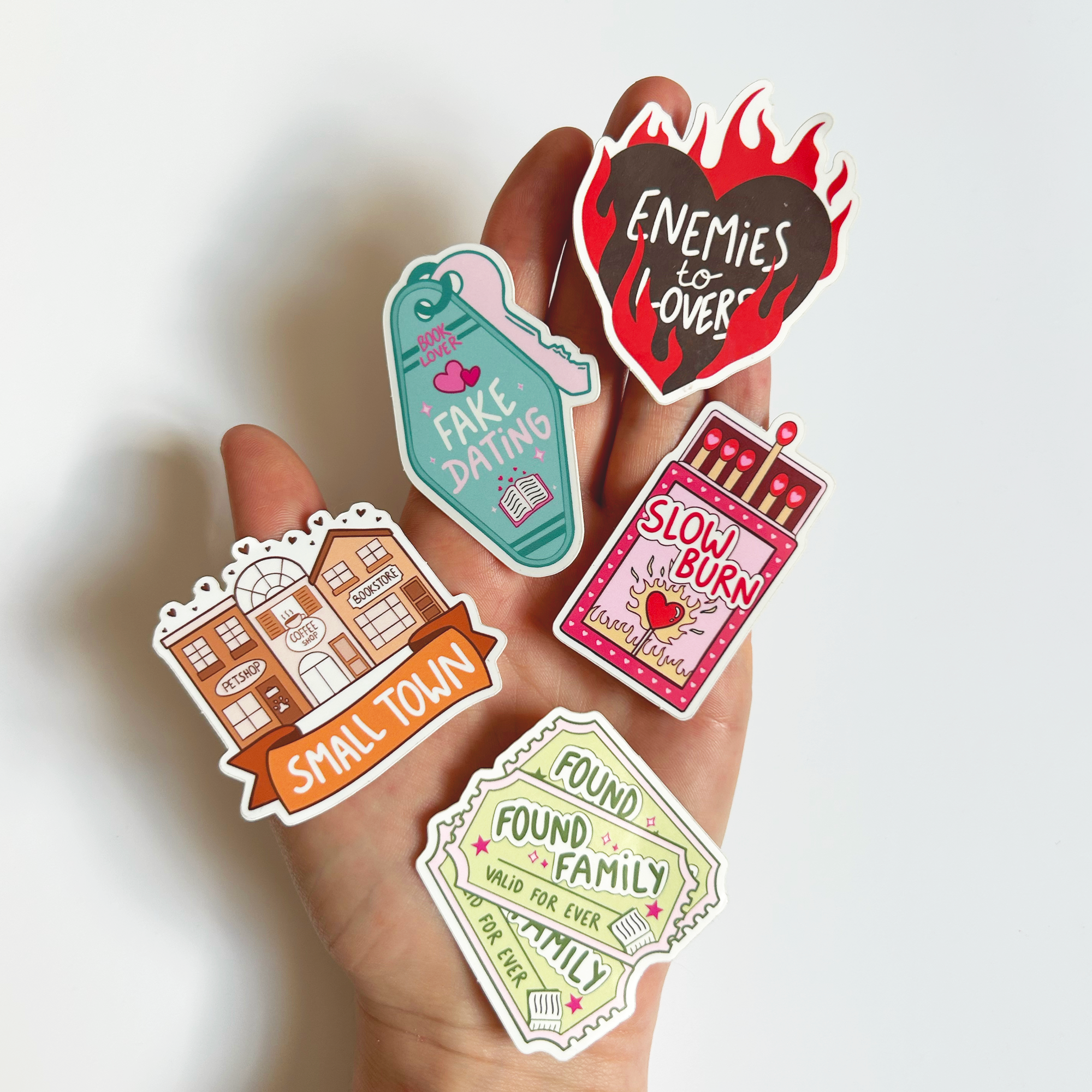 Lot de 5 stickers